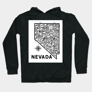 Nevada Map Hoodie